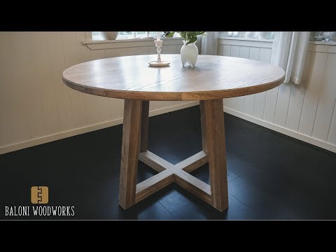 Making a round dining table