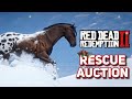 WINTER HORSE RESCUE AUCTION Red Dead Redemption 2 Roleplay Pinehaven