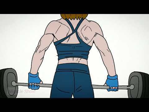 Female Deadlift Workout Animation - Muscle Show