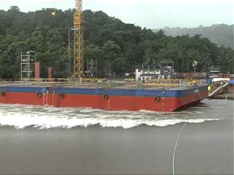 Chowgule   pontoon Launching   27 july 2013    nu            svt