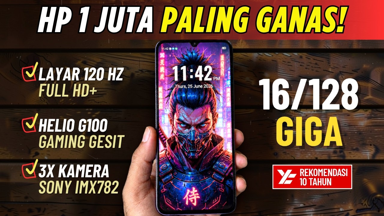 5 Rekomendasi HP 1 JUTAAN TERBAIK [1,5 - 1,9 JUTA] Juni 2026