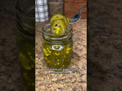 Candied jalapeños aka cowboy candy#foodie#easyrecipe#candied#jalapeño