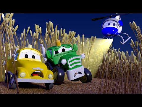 Auto Patrola u Auto Gradu 🚓 🚒  Kombajn Harvey i ŠULJAJUĆE BEBE -  Crtani sa kamionima za djecu