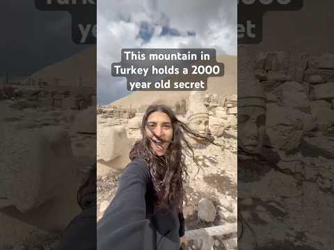 How did these big stones get up here?? #nemrut #turkey #travelvlog