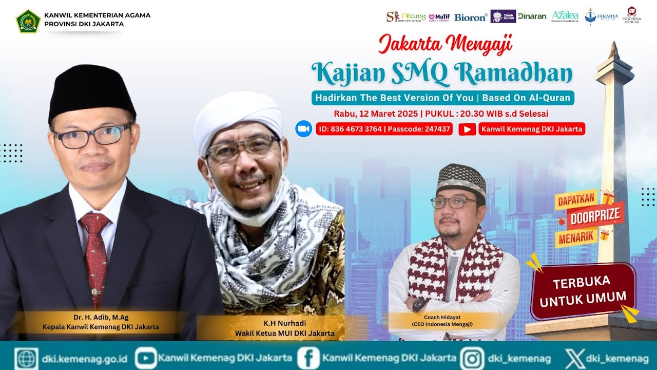 LIVE : JAKARTA MENGAJI | Kajian Jam ke 5 Day 6 SMQ Ramadhan 1446 H