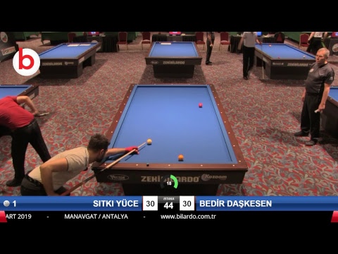 SITKI YÜCE & BEDİR DAŞKESEN Bilardo Maçı - 2019 TÜRKİYE KUPASI 1. ETAP ERKEKLER-5.ÖN ELEME