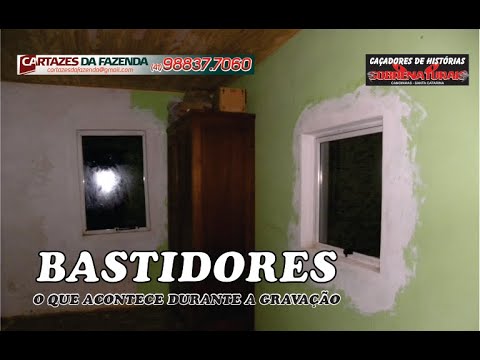 Bastidores da gravação da casa do inscrito #cacadoresdehistoriassobrenaturais