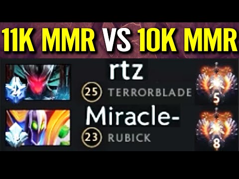 21K MMR Fight! MIRACLE vs ARTEEZY - Rubbick God Try to Counter Terrorblade Epic Dota 2 Pro Gameplay