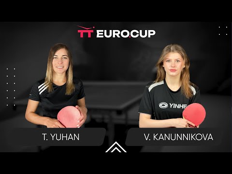 10:45 Tetiana Yuhan - Vasylysa Kanunnikova 11.02.2024 TT Euro.Cup Women Ukraine Master. TABLE 3
