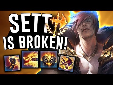 BAN SETT EVERY GAME! INSANELY BROKEN! - Sett Top - League of Legends
