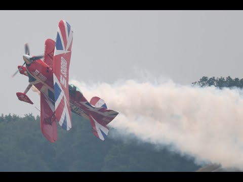 Unbelievable piloting skills, Rich Goodwin in his Muscle Pitts Biplane at RAF Cosford Air Show 2023