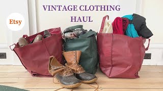 Hand Picked Vintage Clothing Haul To Sell On Etsy - How Much I Paid - Full Time Vintage Seller