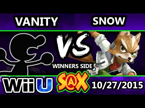 S@X 121 - Vanity (G&W) Vs. Snow (Fox) SSB4 Tournament - Smash Wii U - Smash 4