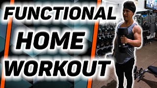 My FIRST HOME WORKOUT | Functional Workout At Home
