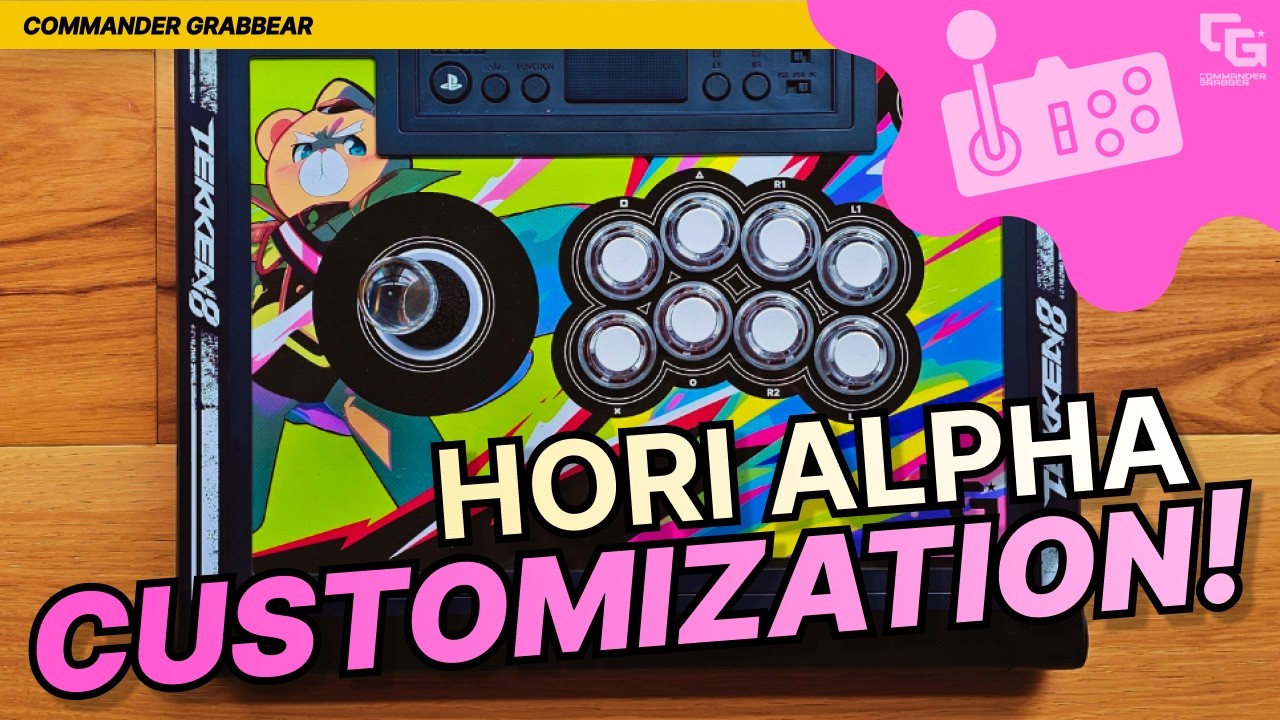 Customizing The Hori Alpha Fight Stick: Quick Art, Buttons & Lever Swap | Commander Grabber Tutorial