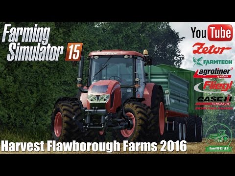 Harvest Flawborough Farms 2016 ㋡ Rostselmash Torum 760 + Powerstream 900 - Farming Simulator 15