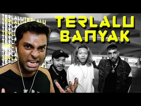 TERLALU TERLALU TERLALU LIT || DJ Biggie ft Kidd Santhe, SoMean, Tuju - Terlalu Banyak [REACTION!!!]