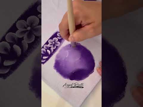 How to paint hydrangeas lilac