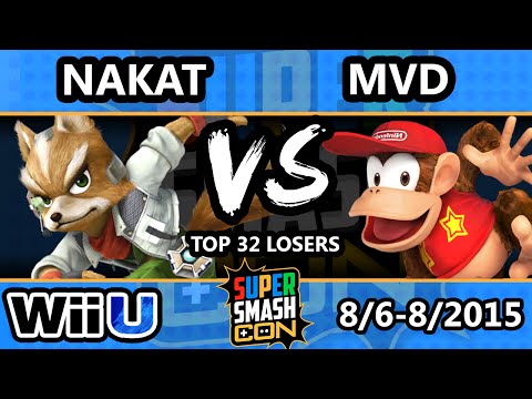 SSC - Nakat (Fox) Vs. PG | MVD (Diddy Kong) SSB4 Losers - Smash Wii U - Smash 4