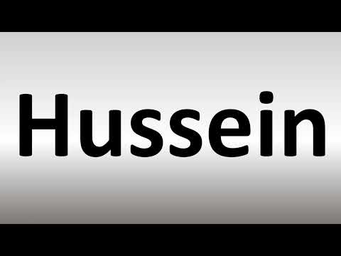 How to Pronounce Hussein