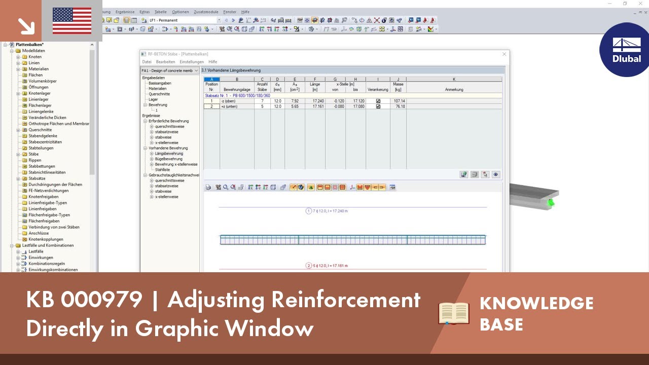 KB 000979 | Adjusting Reinforcement Directly in Graphic Window