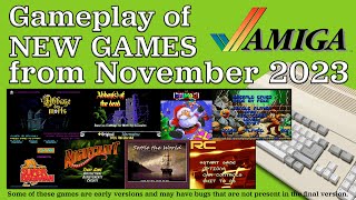 Gameplay of New Amiga Games from November 2023