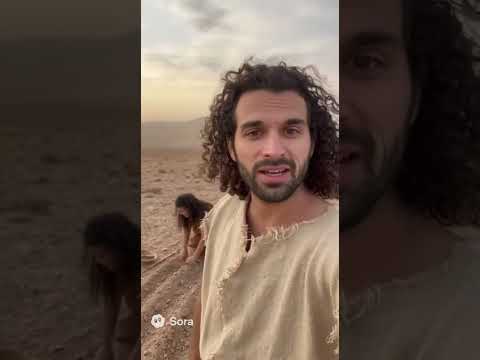 Adam and Eve outside the garden of Eden day 2. #adamandeve #christiancomedy #gardenofeden #aishorts