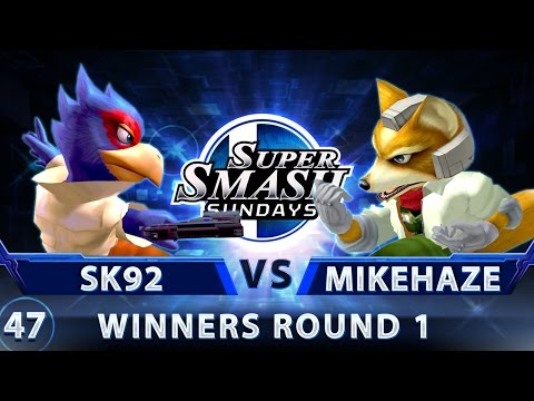 SSS 47 - SK92 (Falco) vs. MikeHaze (Fox) - SSBM Top 32 WR1 - Smash Melee