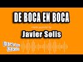 Javier Solis - De Boca En Boca (Versión Karaoke)