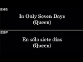 In Only Seven Days (Queen) — Lyrics/Letra en Español e Inglés