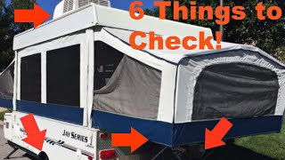 6 THINGS you MUST CHECK before you buy a POP UP CAMPER!