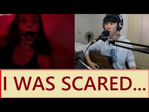 I WAS SCARED... Singing for Strangers on Random Chatting || Adventures in OME.TV (NOT OMEGLE)