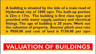 Valuation of building Depreciation method | Valuation || Estimating and Costing