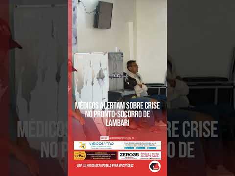 Médicos alertam sobre crise no pronto-socorro de Lambari #Shorts