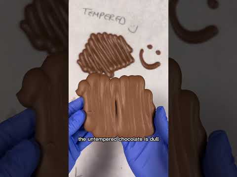 You NEED to do this! Why tempering is important! 🤔 #chocolate #satisfying #tiktok #shorts #viral