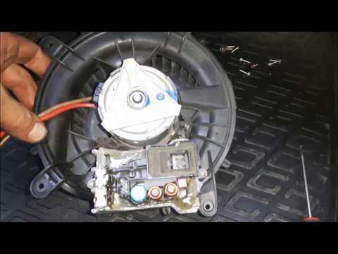 mercedes S class how to change blower fan