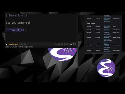 EmacsConf 2021 Day 1