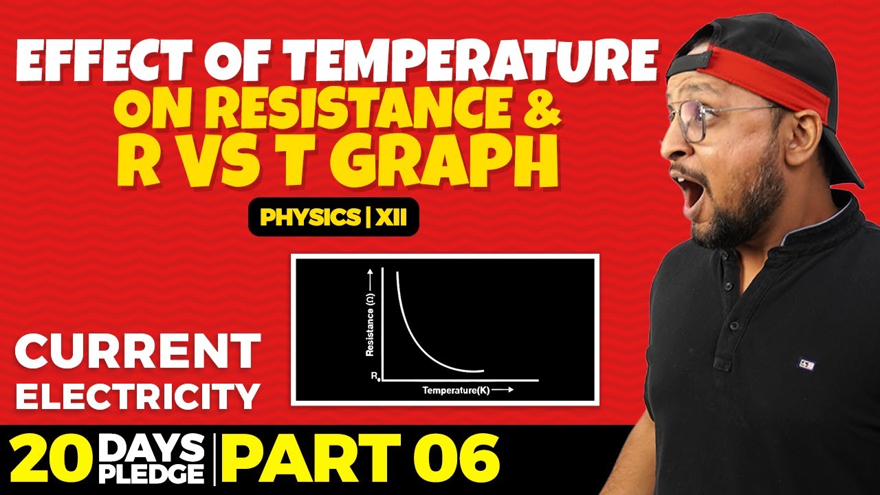 73.Effect of temperature on Resistance and R vs T Graph | Pledge 2023 | Current Electricity | CBSE |