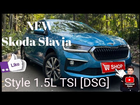 New Skoda Slavia 2023//Slavia Style 1.5L TSI DSG sedan//Image& Reviews//