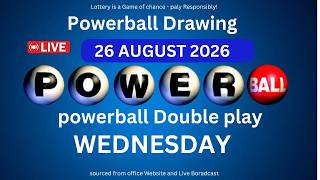 Powerball drawing live Results 26 Aug 2026 | powerball drawing live today