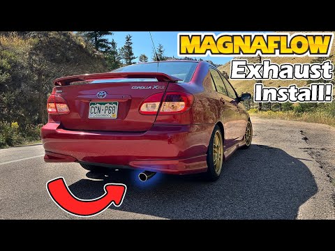 Installing A Magnaflow Exhaust On My Corolla XRS
