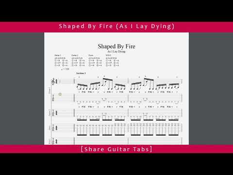 [Share Guitar Tabs] Shaped By Fire (As I Lay Dying) HD 1080p