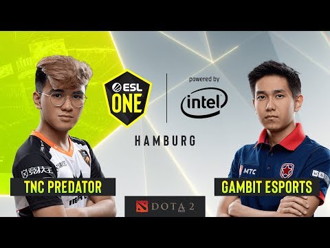 Dota2 - Gambit Esports vs. TNC Predator - Game 1 - Group B - ESL One Hamburg 2019