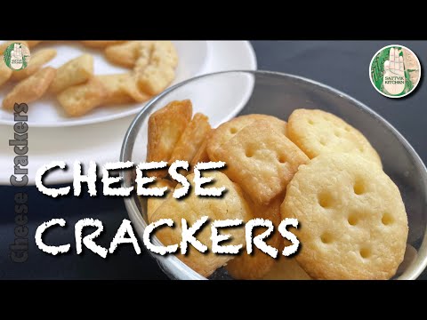 CHEESE CRACKERS | ONLY 3 INGREDIENTS CRACKERS | EASY SNACKS RECIPE | CHEESY CRACKERS Sattvik Kitchen