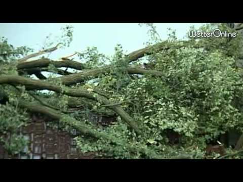 Hitze folgten Unwetter - Regional tobten heftige Gewitter
