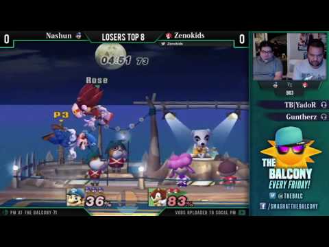 PM @ the Balcony 71 - Losers Top 8 ft. Nashun (Mario) VS Zenokids (Sonic)