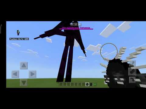 Ultra ender colossus vs witherzilla Minecraft/pe My First Video #minecraft #minecraftaddons #addons
