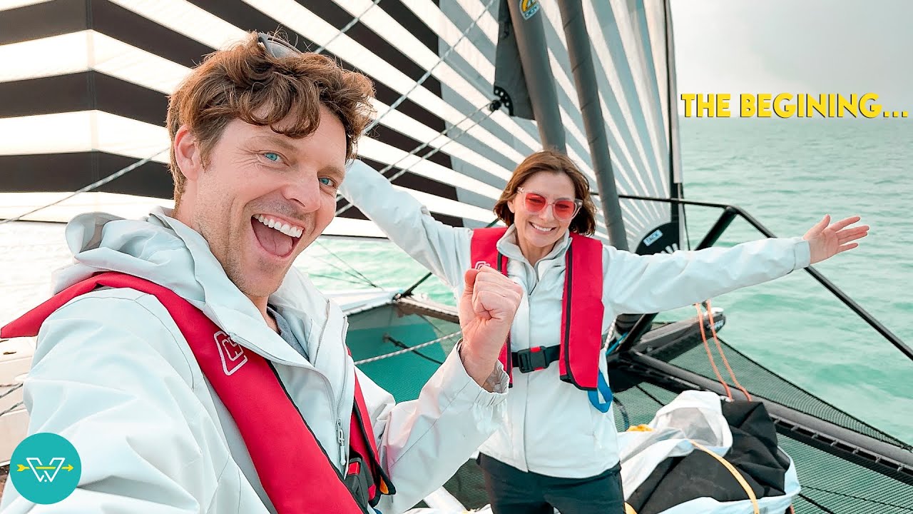 Sailing Our New Electric Hybrid Catamaran