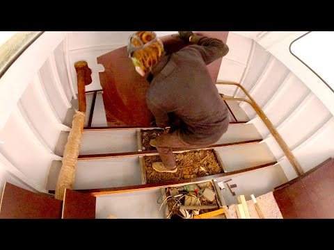Building a Wood Floor in our Steel Boat - Week 21 - Vintage Yacht Restoration Vlog