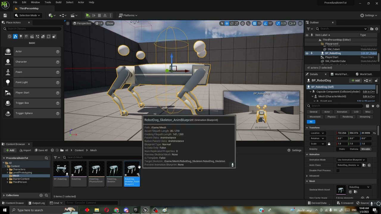 Procedural Walking Tutorial UE5